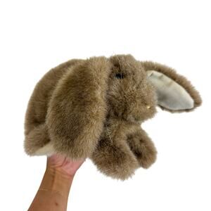Folkmanis Baby Lop Eared Rabbit Bunny Brown Hand Puppet